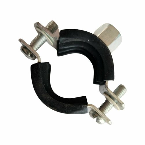 Хомут для труб сантехнический 10 шт Тип PPL 21-23 12 М8 оцинкованный с резиновым уплотнителем для монтажа труб 450₽