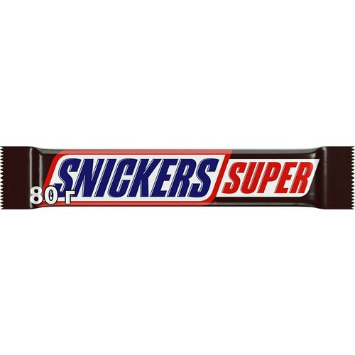 Шоколадный батончик Snickers Super, 80 г 5шт