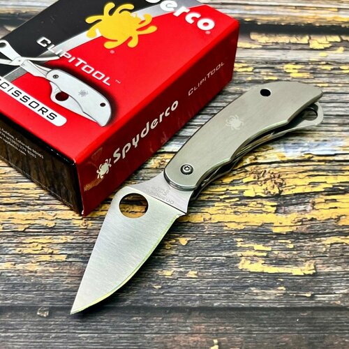 Нож складной Spyderco SC169P ClipiTool Scissors alloy stainless steel scissors pointed home office tailor manual adult scissors tailor scissors large scissors dedicated