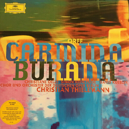Виниловая пластинка Orchester der Deutschen Oper Berlin / Christian Thie: Carmina Burana. 1 LP orff orffsimon rattle carmina burana 2 lp