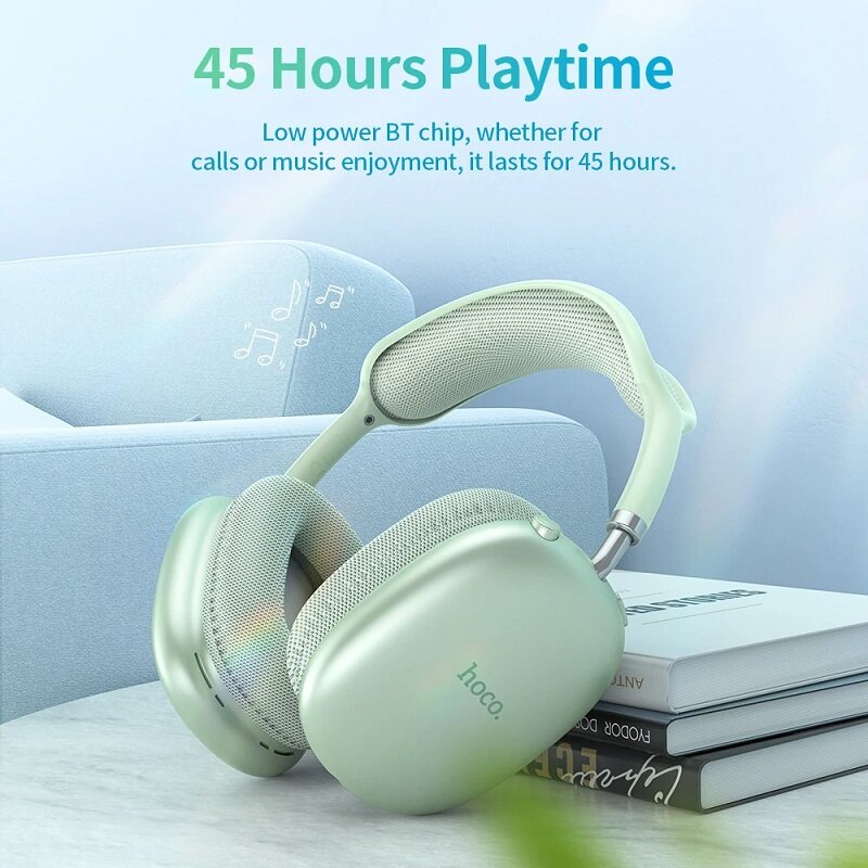 Наушники беспроводные накладные/ Bluetooth наушники / Наушники для iPhone Android синие — фото 6