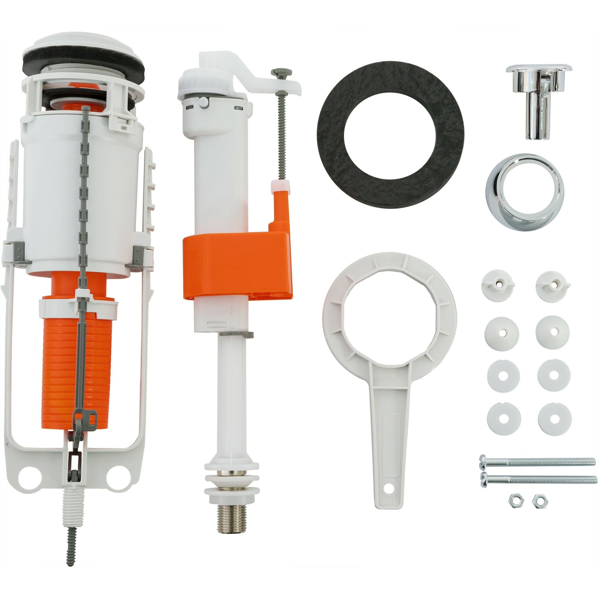 фото Арматура с кнопкой разъединяемой Equation пластик нижняя подводка