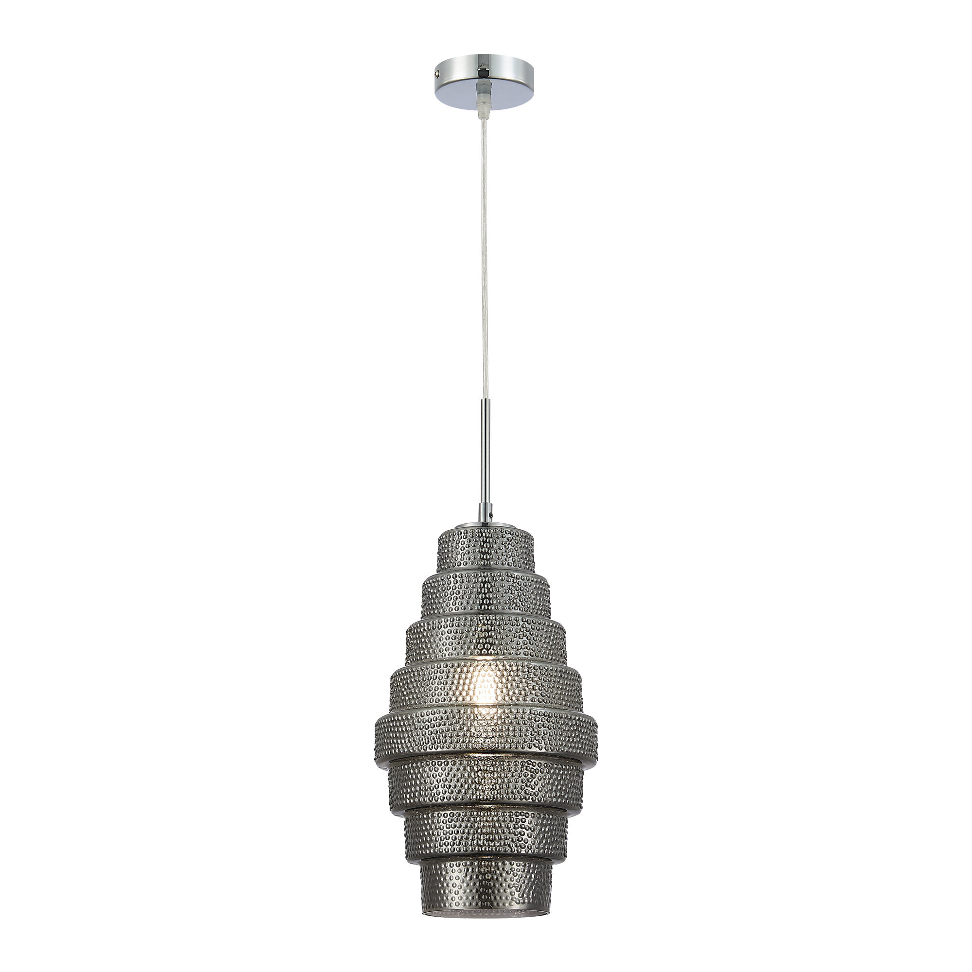 Светильник подвесной, подвес ST Luce Хром/Дымчатый E27 1*40W SL1001.103.01