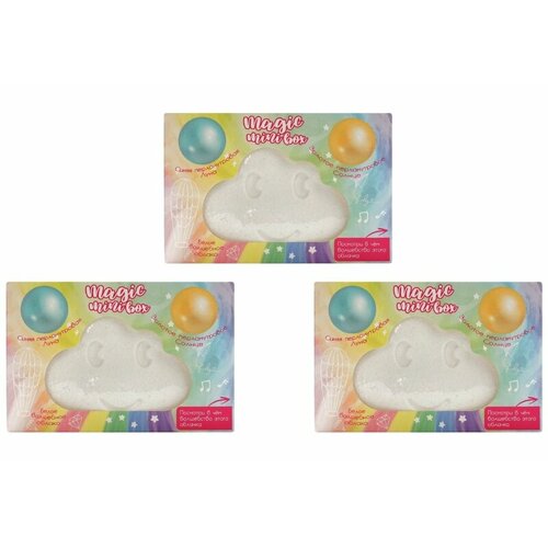 Набор шипучей соли для ванн Laboratory Katrin, Magic mini box, 240 г, 3 упаковки бурлящие шары для ванн tropical party 3 40 г неоновые