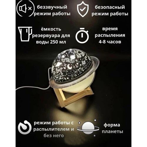 Увлажнитель воздуха настольный Космос аромадиффузор светильник ночник 90000₽