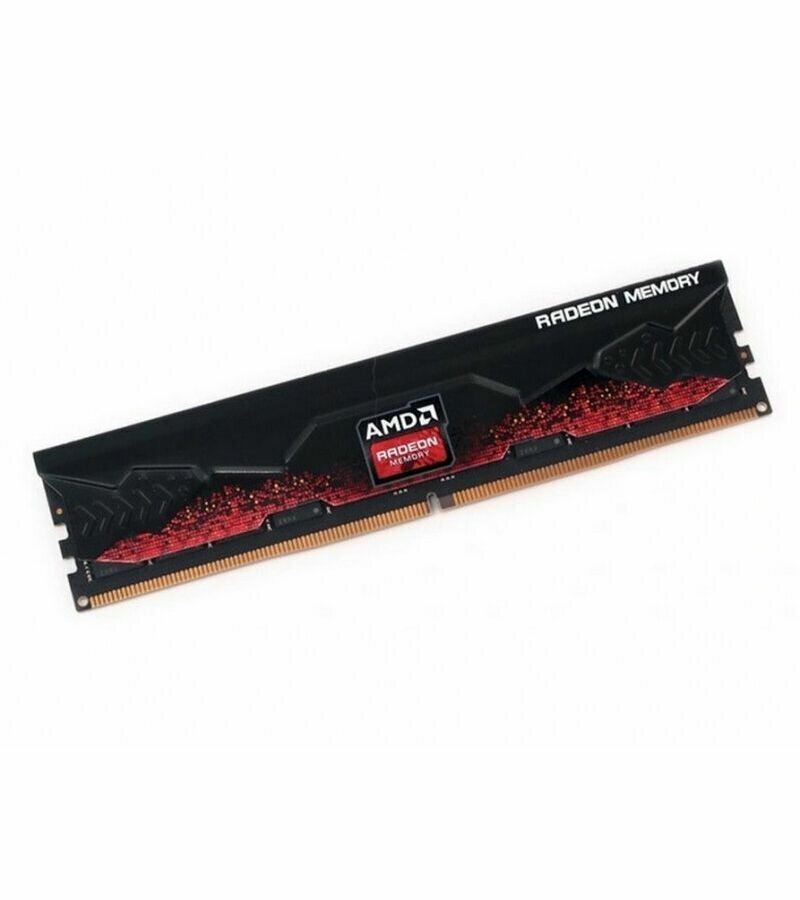 Оперативная память 16GB AMD Radeon DDR5 5600 DIMM Entertainment Series Black Gaming Memory Non-ECC CL40 11V Heat Shield RTL (R5S516G5600U1S)