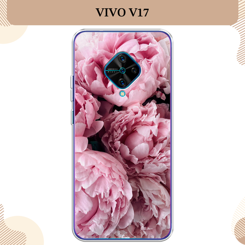 Силиконовый чехол Нежные пионы на Vivo V17/Y9s / Виво V17 силиконовый чехол на vivo v17 виво v17 нежные цветы