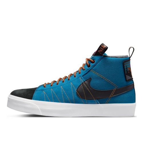 фото Кеды nike sb zoom blazer mid, размер 8,5us/41ru, синий, черный