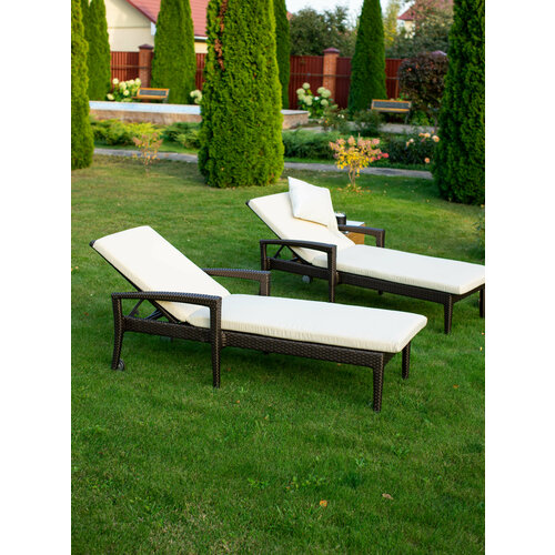 Подушка/матрас Maui для шезлонга 195х60, бежевая