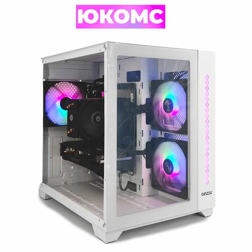 Игровой PC юкомс i3 13100F, RX 5600 XT 6GB, SSD 1TB, 32GB DDR4, БП 450W, win 10 pro, White cube case