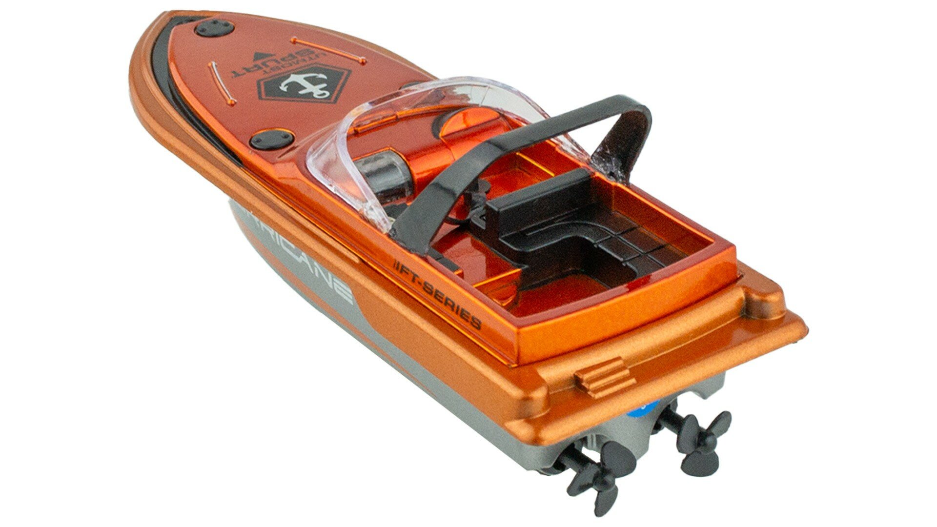 Радиоуправляемый катер Happy Cow Mini Boat 777-588, оранжевый, пластик — фото 1