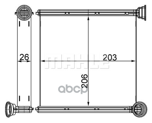 Теплообменник Салона Vw Golf / Audi A3 12- Knecht/Mahle Ah256000s Mahle/Knecht арт. ah256000s