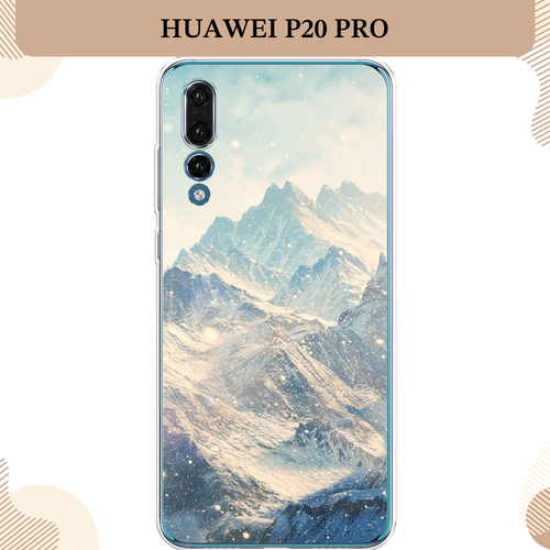 Силиконовый чехол Горы 4 на Huawei P20 Pro / Хуавей P20 Про