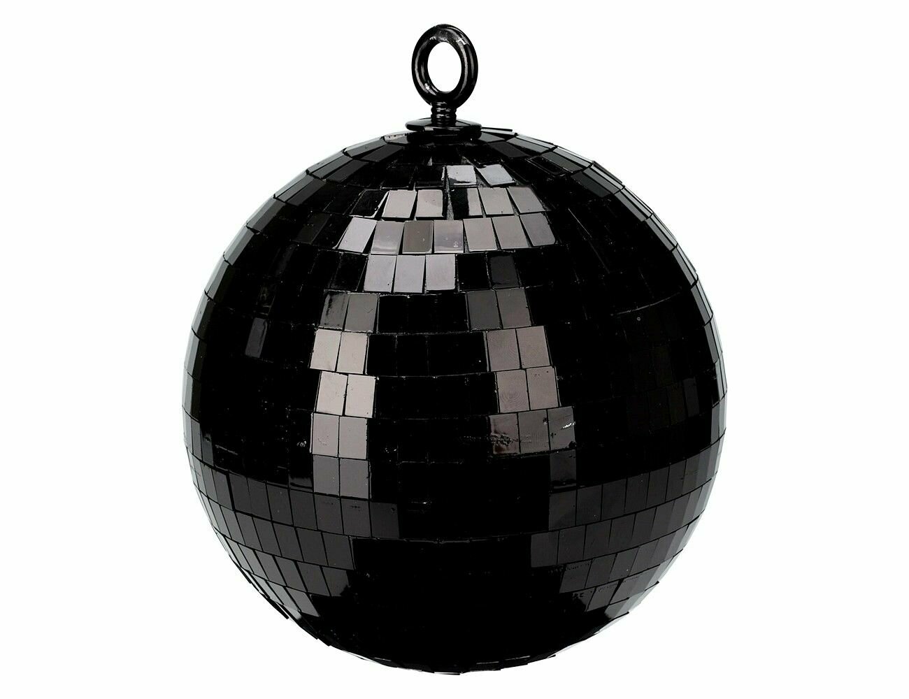 Стеклянный ёлочный шар зеркальное диско, чёрный, 18 см, Koopman International CAA114150