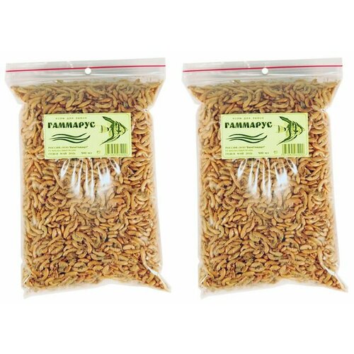 Зоовита Корм сухой для рыб Гаммарус, 500 мл, 2 уп