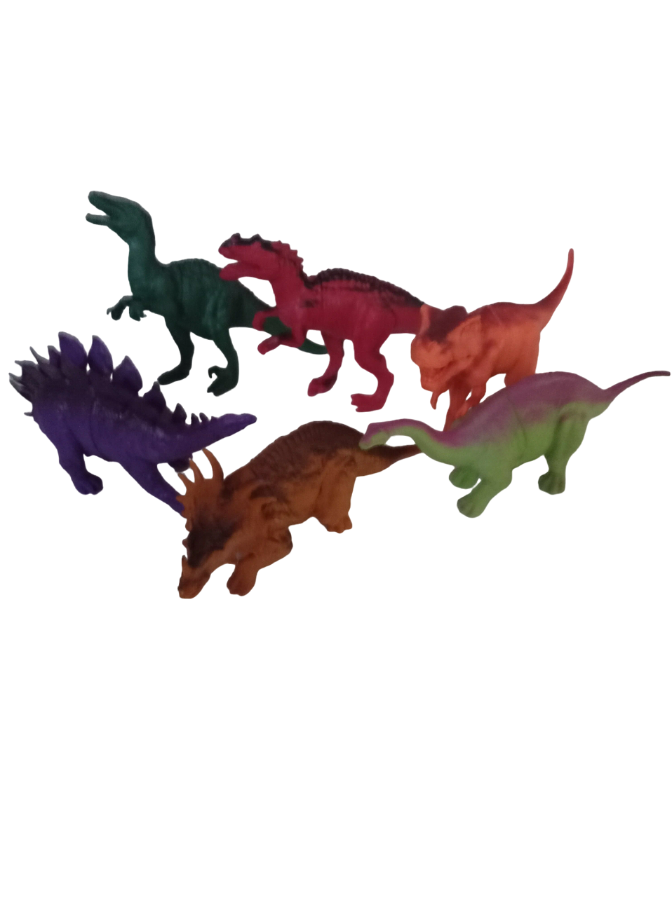 Динозавры, набор игрушек для детей из 6 фигурок, высота 15-17 см