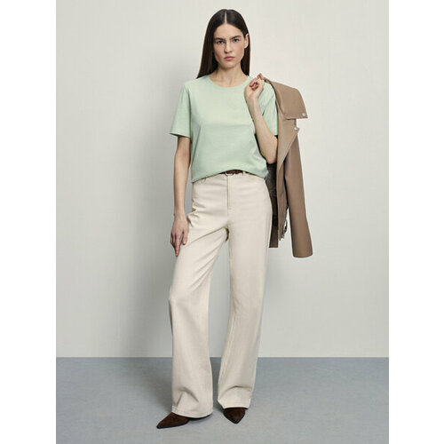 фото Футболка zarina, размер xl (ru 50)/170, зеленый