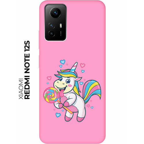 Матовый чехол Unicorn and candy для Xiaomi Redmi Note 12s / Сяоми Редми Ноут 12с с 3D эффектом матовый чехол unicorn and candy для xiaomi redmi 12c сяоми редми 12с с 3d эффектом черный