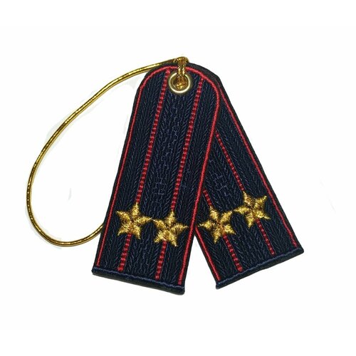 Вышитый брелок-погоны Подполковник Полиции