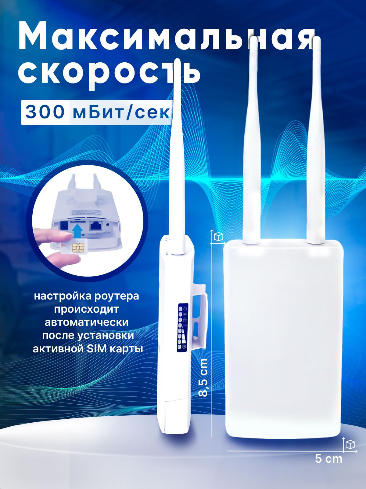 Уличный 4G роутер wifi с сим картой