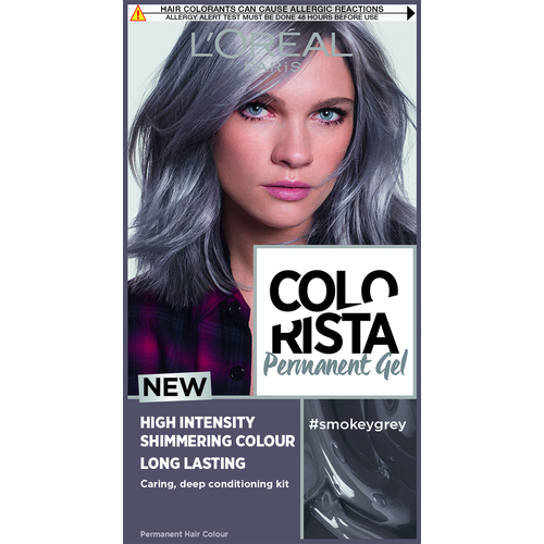 L'Oreal Paris Colorista Permanent Gel стойкая краска для волос, дымчато-серый