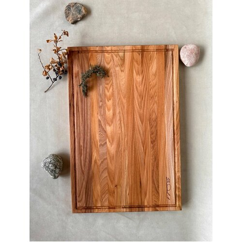 Разделочная доска большая прямоугольная без упора карагач 604025 см 7350₽