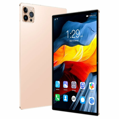 Планшет для детей и взрослых 101 дюйма 1024 КБ Поддержка русского языка 8 ГБ 512 ГБ 8000 мАч WIFI GPS большой HD-экран HD8000 мАч Bluetooth 50 подходит для развлечений офиса 101 512GB золотистый 1198600₽