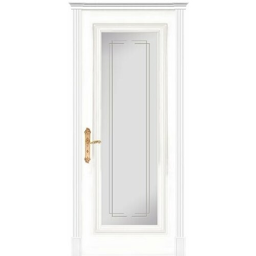 Межкомнатная дверь Дариано Виченца-1 гравировка Турин эмаль