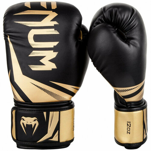 Боксерские перчатки Venum Challenger 3.0 12oz черный, золотой