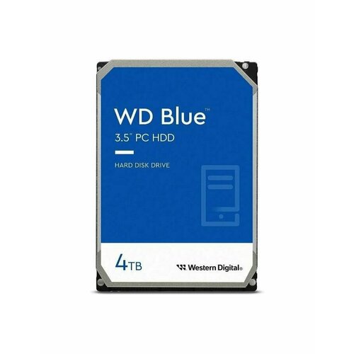 Жесткий диск HDD WD 4TB WD40EZAX 5400 RPM blue SATA III жесткий диск western digital wd blue 4tb wd40ezax