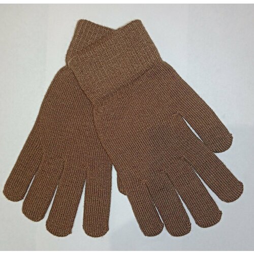 фото Перчатки корона, размер 12-14 лет, коричневый