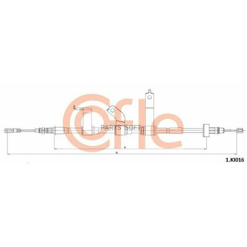 COFLE 921KI016 Трос стояночного тормоза