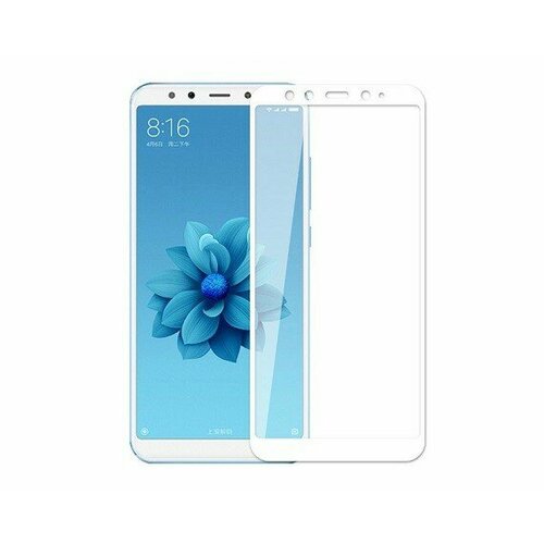 защитное стекло полное покрытие для xiaomi mi a2 mi 6x белое Xiaomi Mi 6X/Mi A2 - защитное стекло 21D