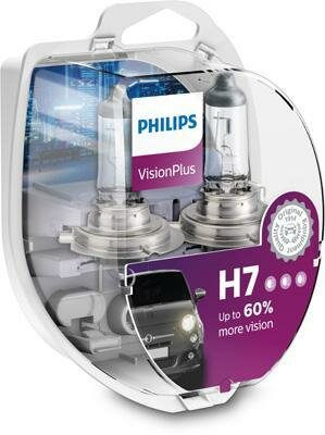Лампа H7 (55W) PX26d Vision Plus 12V 12972VP S2 (2шт) 39938728 philips 1шт