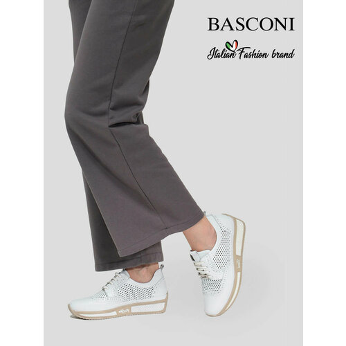 фото Кроссовки basconi, полнота 6, размер 38, белый