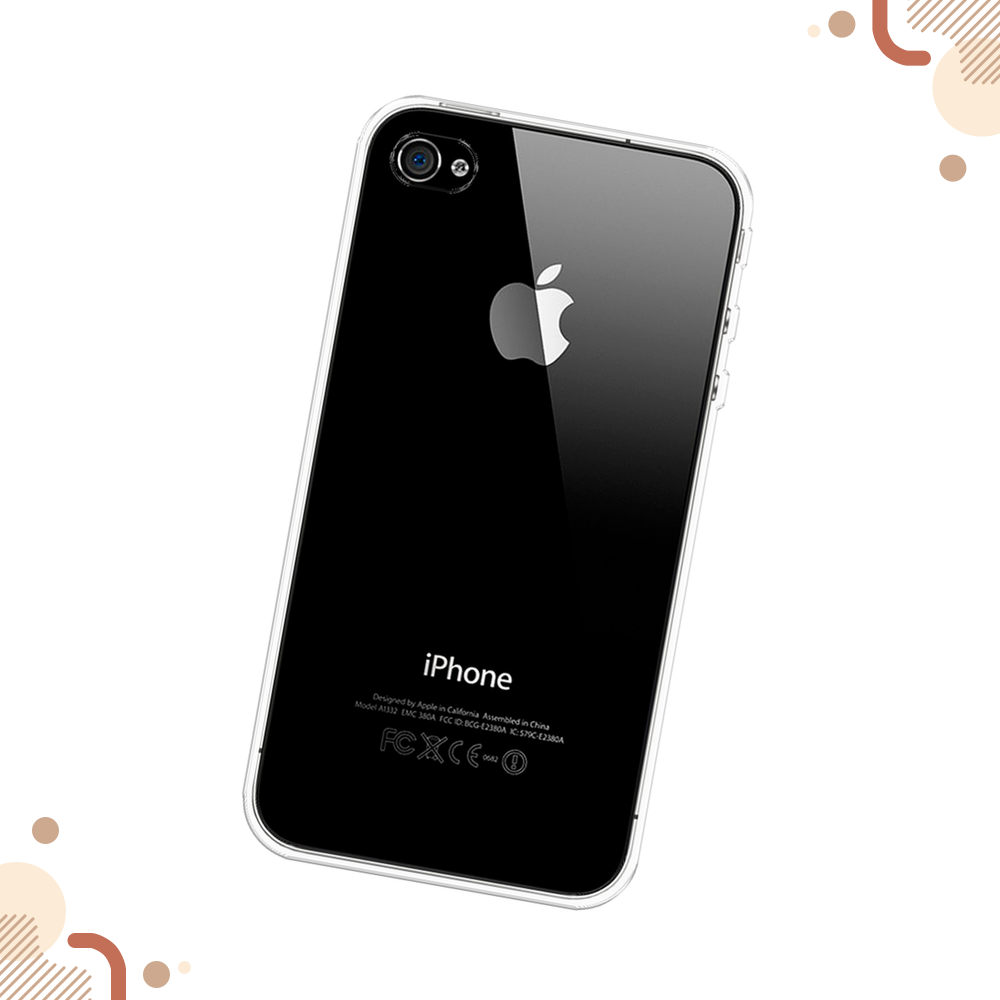 Силиконовый чехол на Apple iPhone 4/4S / Айфон 4/4s, прозрачный