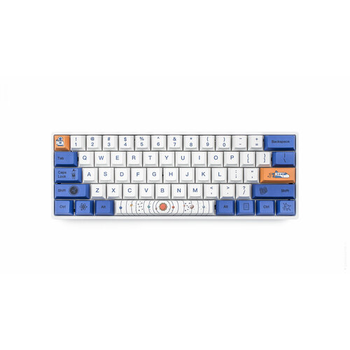 Игровая механическая клавиатура Skyloong GK61S Happy planet переключатели Gateron Blue, английская раскладка