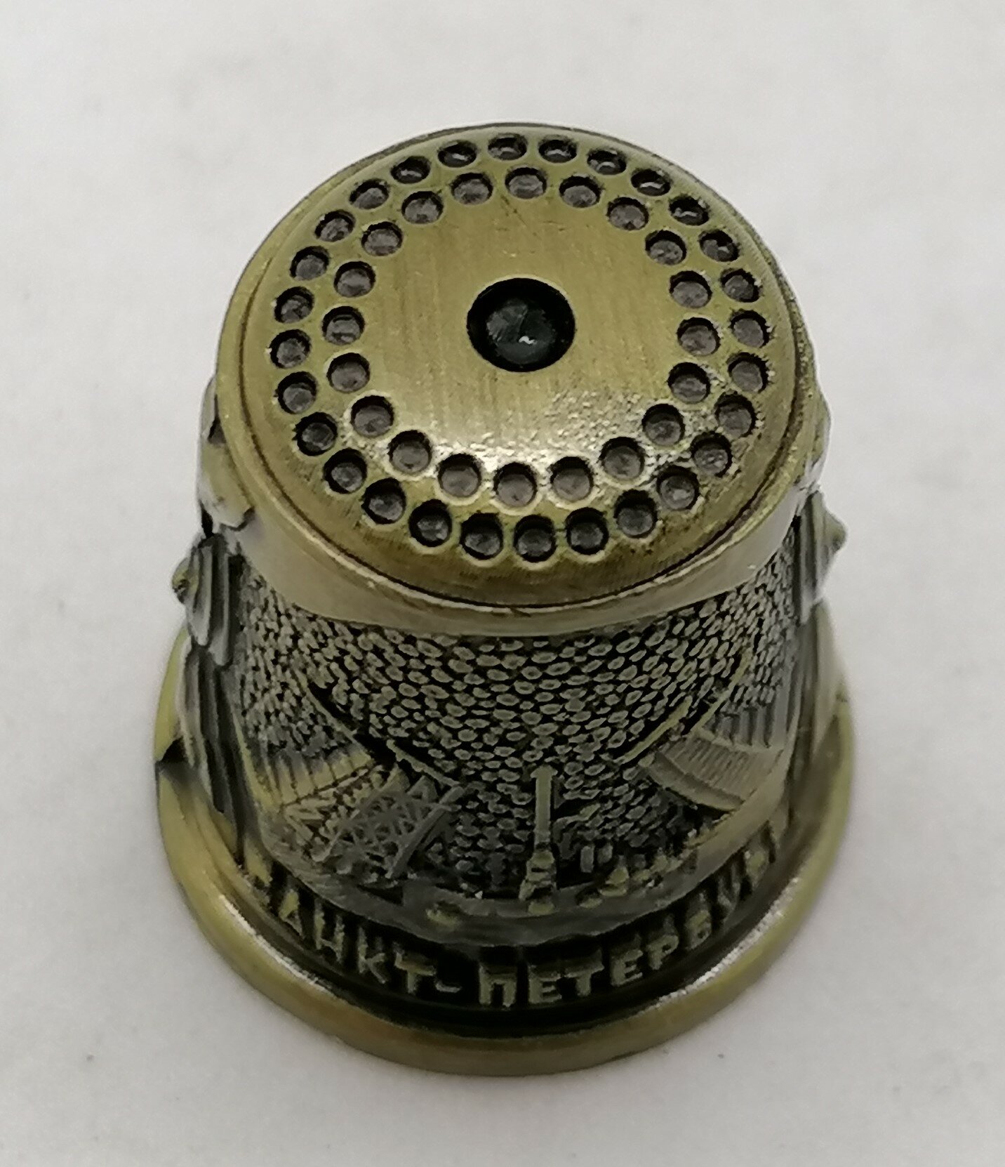 Наперсток "Мост-Медный Всадник " бронза — фото 1