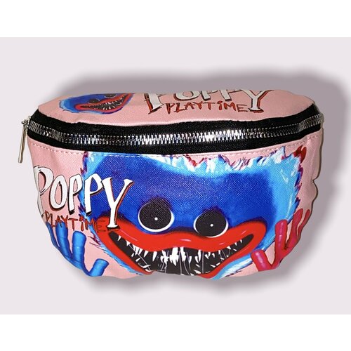 фото Сумка поясная poppy, красный, розовый