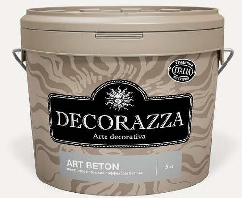 Изображение товара Decorazza Art beton / Арт бетон Декоративное фактурное покрытие с эффектом художественного бетона 4кг,