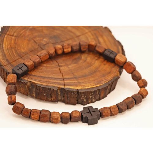 фото Браслет-нить мистории четки палисандровые, размер 16 см, коричневый, черный