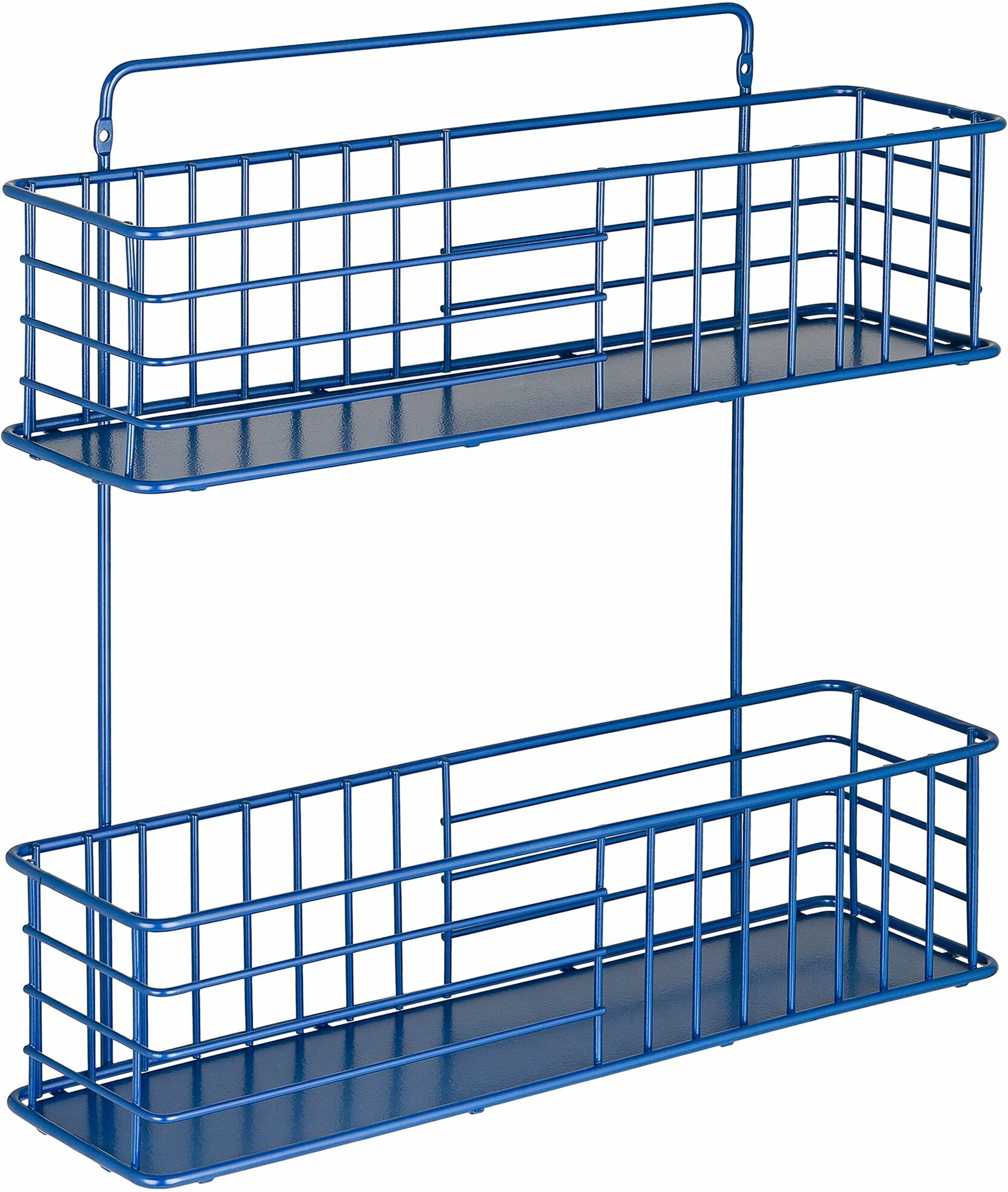 Полка прямоугольная MOROSHKA Infinity 38,2х10,4х39,5 см синий