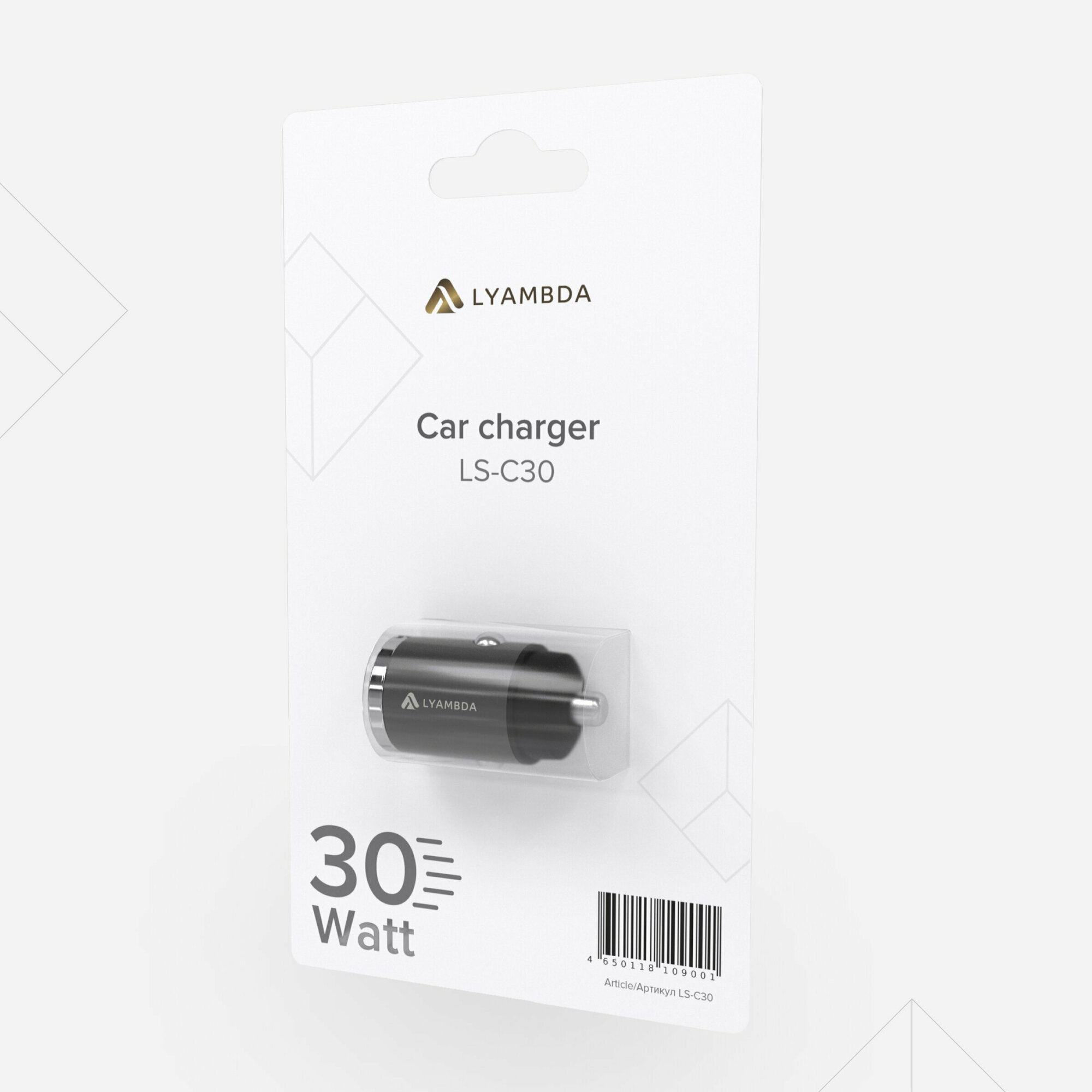 Автомобильное зарядное устройство Lyambda, USB type-C, 3A, черный Noname - фото №15