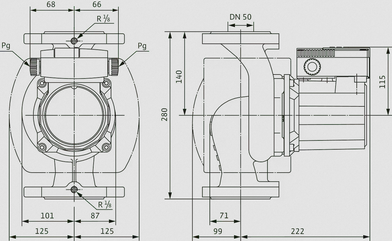 Циркуляционный насос Wilo TOP-S 50/10 EM PN 6/10 (820 Вт)