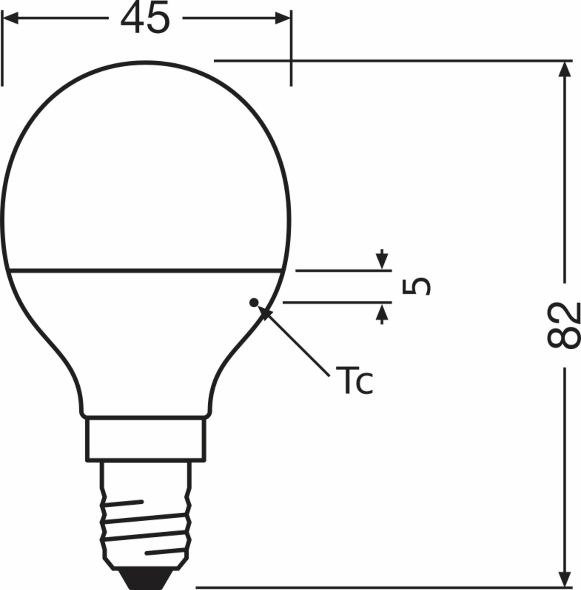 Светодиодная лампа Ledvance-osram Osram LS CLASSIC P75 9W/840 170-250V FR E14 10X1