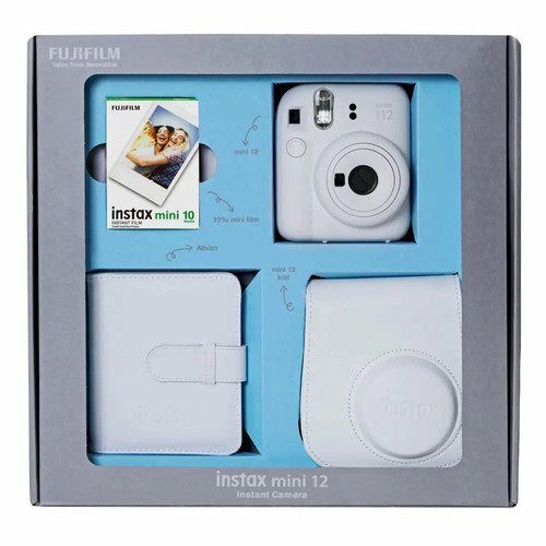 Набор Instax Mini 12 Clay White - Bundle Box