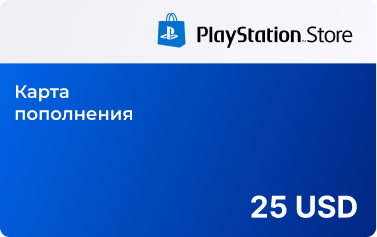 Подарочная карта Sony PlayStation Store 25 USD USA США/ Пополнение счета, цифровой код