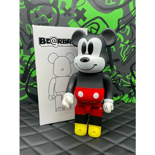 Игрушка Bearbrick Микки Маус 28см фигура bearbrick medicom toy bearbrick ideal self black scandal yohji yamamoto x suzume uchida 1000%