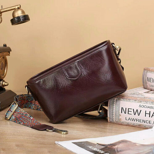 Сумка , фактура гладкая, бордовый