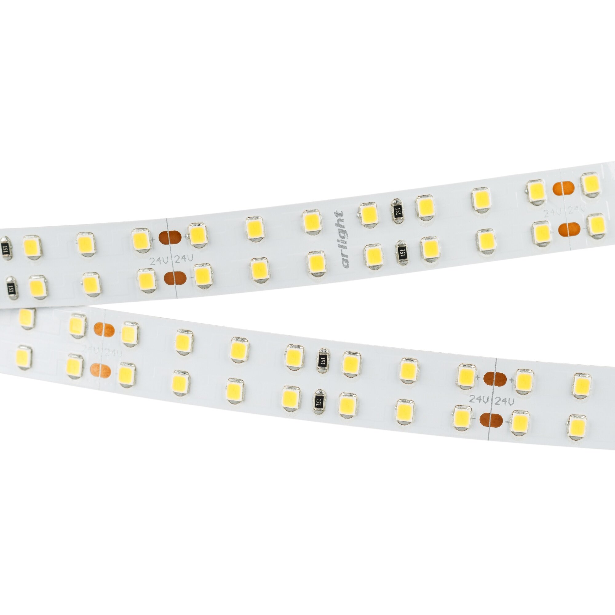 019091 Лента RT 2-5000 24V Warm2700 2x2 (2835, 980 LED, LUX) (Arlight, 20 Вт/м, IP20)